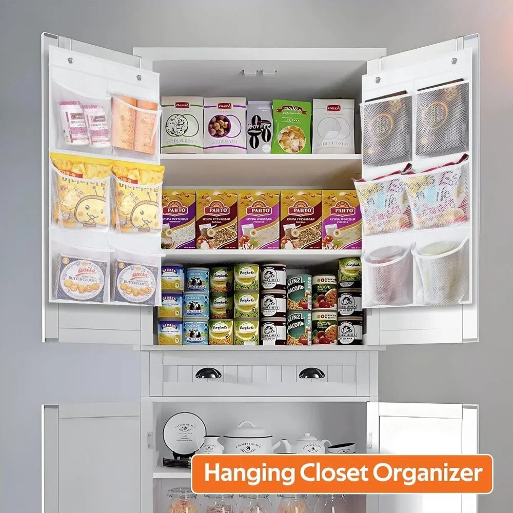 Heavy-Duty 2-Pack Narrow Shoe Organizer with Over-the-Door Hanging Capability